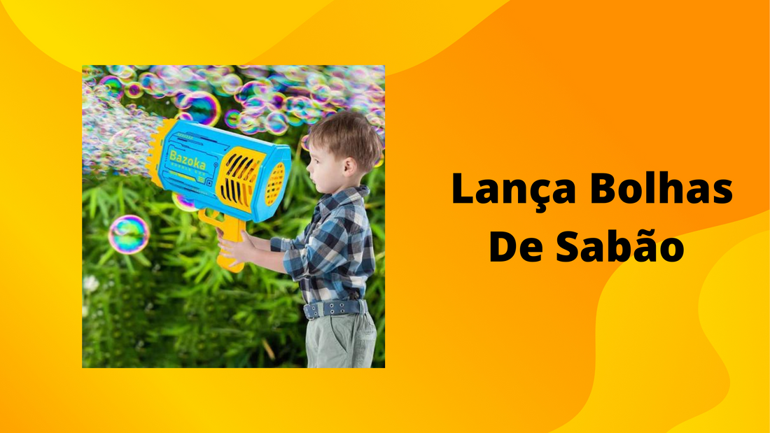 Lança Bolhas de Sabão Brinquedo